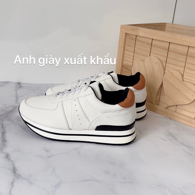 Giày thể thao sneakers  KIWI trắng lót mút siêu nhẹ êm hàng VNXK( ảnh thật,kèm video)