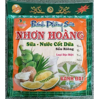 Bánh phồng sữa mè, sầu riêng Nhơn Hoàng 400g