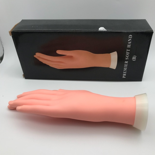 Bàn tay giả học nail silicon làm nail