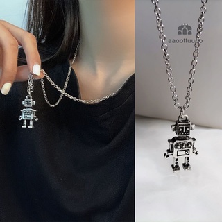 Vòng Cổ astronaut Hợp Kim Mặt Hình Rô Bốt Phong Cách Retro Cho Nam Và Nữ