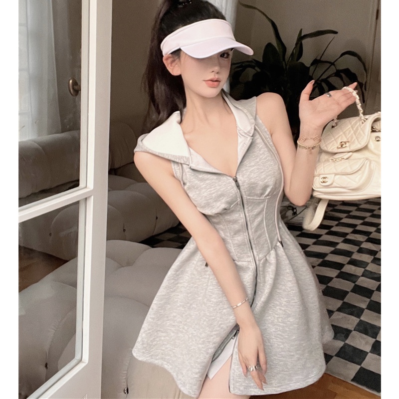 Đầm Hoodie Chữ A Dáng Rộng