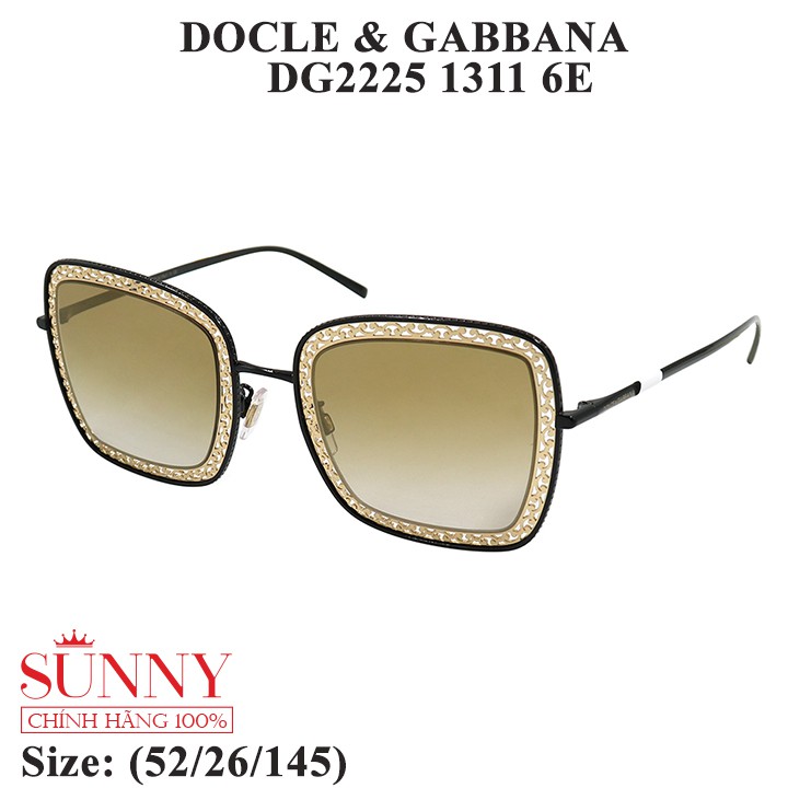 DG2225  - Kính mát Docle &amp; Gabbana chính hãng, bảo hành toàn quốc, sp có kèm tem thẻ chống hàng giả do bộ công an cấp