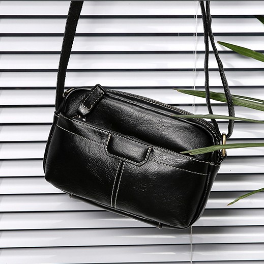 Túi đeo chéo Unisex W2P chất da PU cao cấp chống thấm nước chống bào mòn Ulzzang 8666