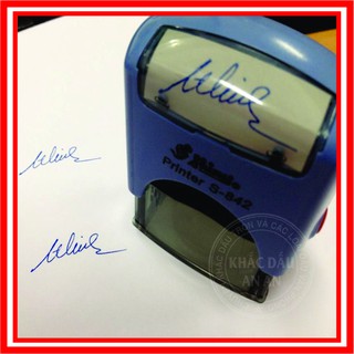 Khắc Dấu chữ ký, Dấu chữ ký kèm tên