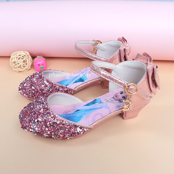 Giày cao gót Elsa công chúa cực kỳ sang trọng cho bé gái từ 4 - 10 tuổi - PS205 - Hàng nhập khẩu