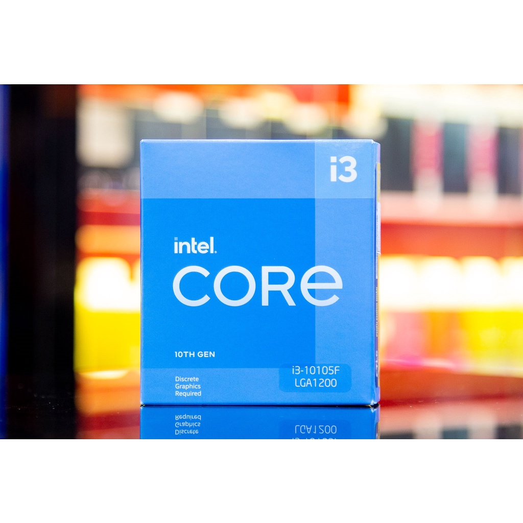 CPU Intel Core i3-10105F (3.7GHz turbo up to 4.4Ghz, 4 nhân 8 luồng, 6MB Cache, 65W) - Socket Intel LGA 1200