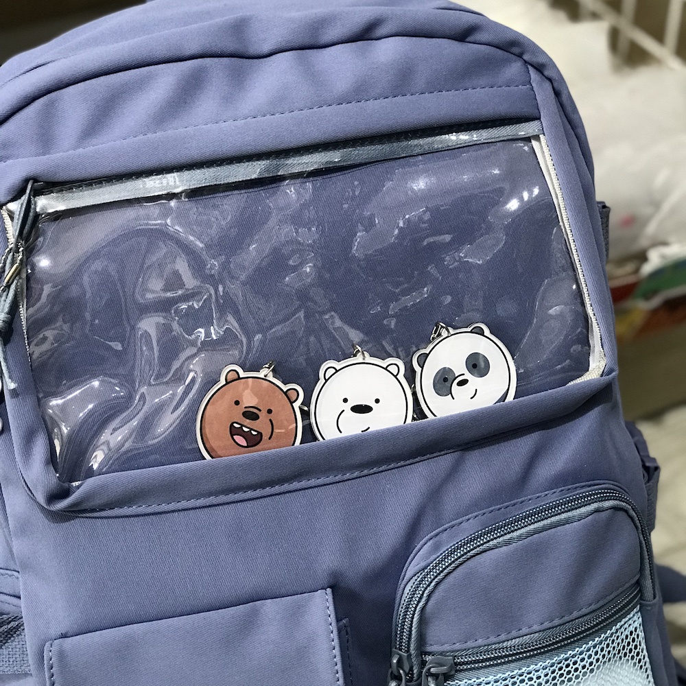 Móc Khóa 3 Con Gấu Bản Nhựa Nhân Vật We are Bear Cao Cấp