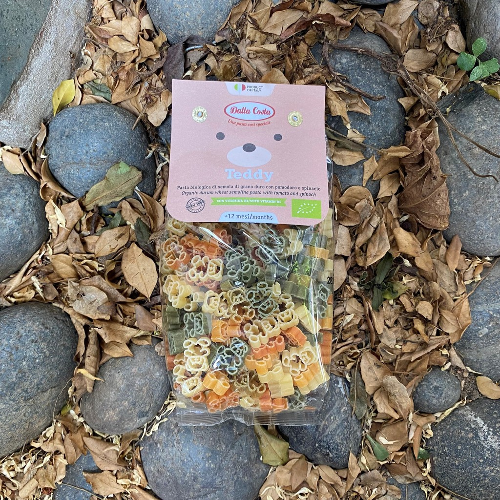 Nui rau củ hữu cơ hình gấu Teddy 200g Dalla Costa