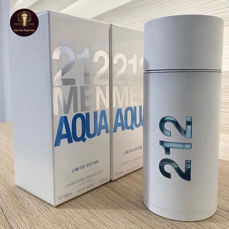 Nước hoa nam Carolina Herrera 212 Men Aqua tươi mới, hấp dẫn, trẻ trung - 100ml