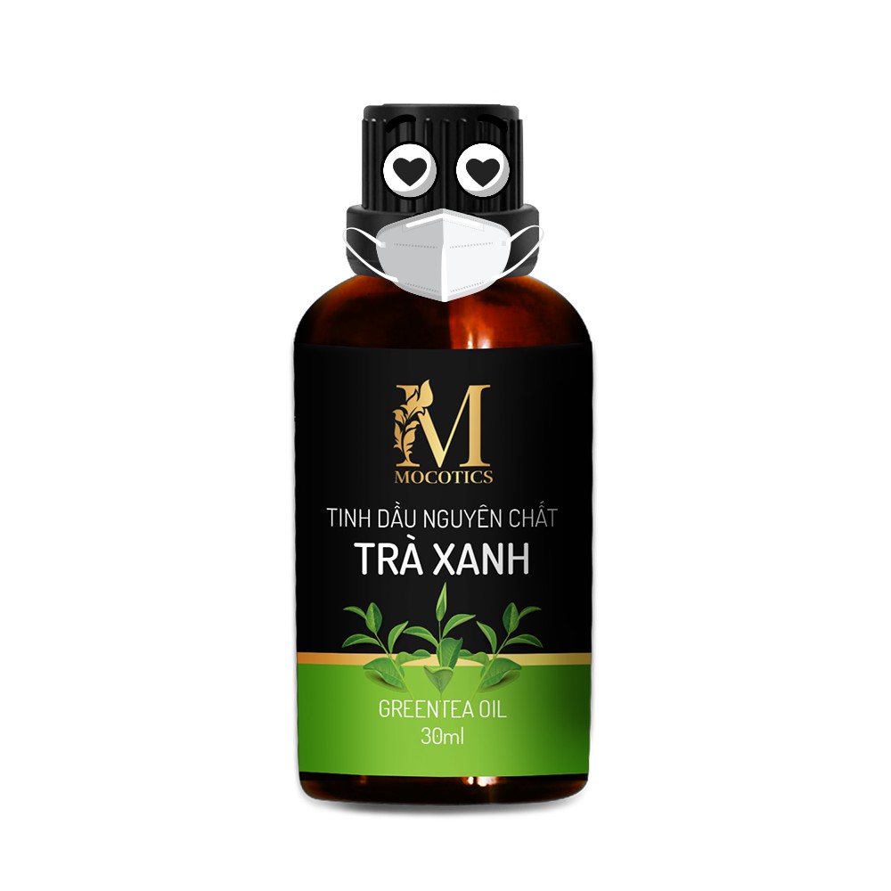 Tinh Dầu Trà Xanh Mocotics Chai 30ML | 100% Nguyên Chất Tự Nhiên | Xông Thơm Phòng | Tặng lọ treo tinh dầu treo xe