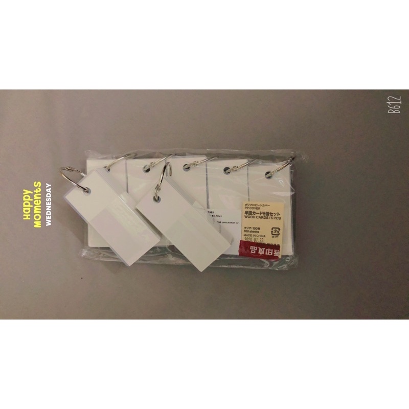 Thẻ ghi nhớ Flashcard Muji bỏ túi 100 tờ - 1 TẬP