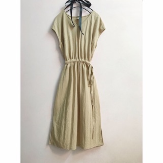 Đầm suông midi linen cột dây eo (tạm hết)