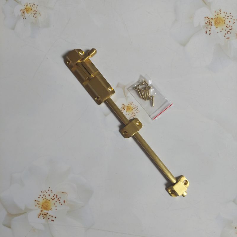Chốt cửa gỗ bằng đồng thau dài 1T, 1T5, 2T, 3T, 4T, 6T, 8T