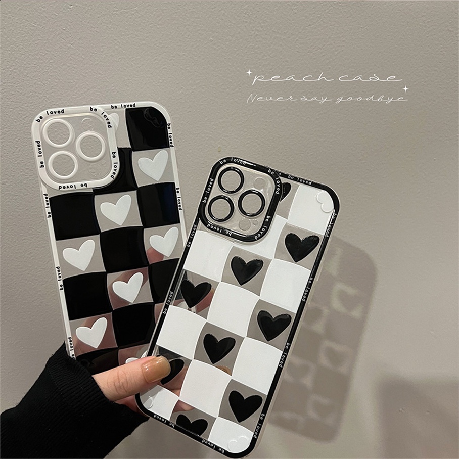 Ốp Điện Thoại Tpu Mềm Chống Sốc Họa Tiết Trái Tim Cho iPhone 14 13 12 11 Pro Max XS Max XR X XS 8 7 6s 6 Plus SE 2020
