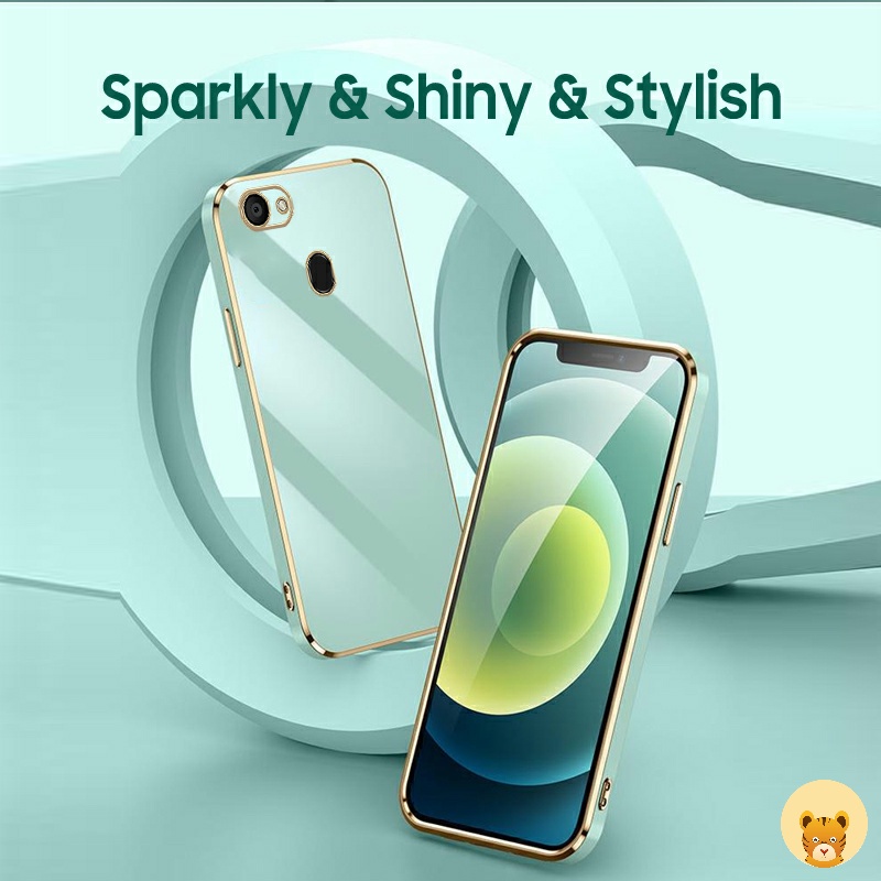 Ốp Điện Thoại Mạ Điện 5 Màu Sang Trọng Đơn Giản Dành Cho Oppo F5 F1S A59