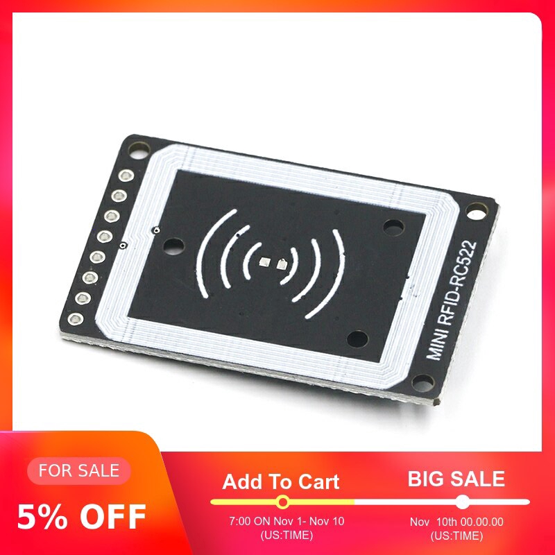 Mô Đun Rfid Rc522 S50 13.56 Mhz 6cm Cho Arduino Uno 2560