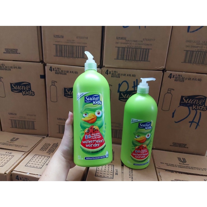💓💓Sữa tắm gội cho bé Suave kids1 1180ml