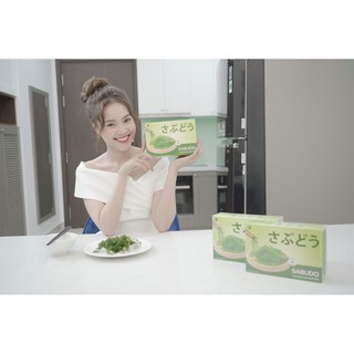 SIÊU HÓT (Chính hãng) Rong Nho Tách Nước Cao Cấp Sabudo( 1 hộp tăng kèm 1 chai sốt mè vừng 180ml )