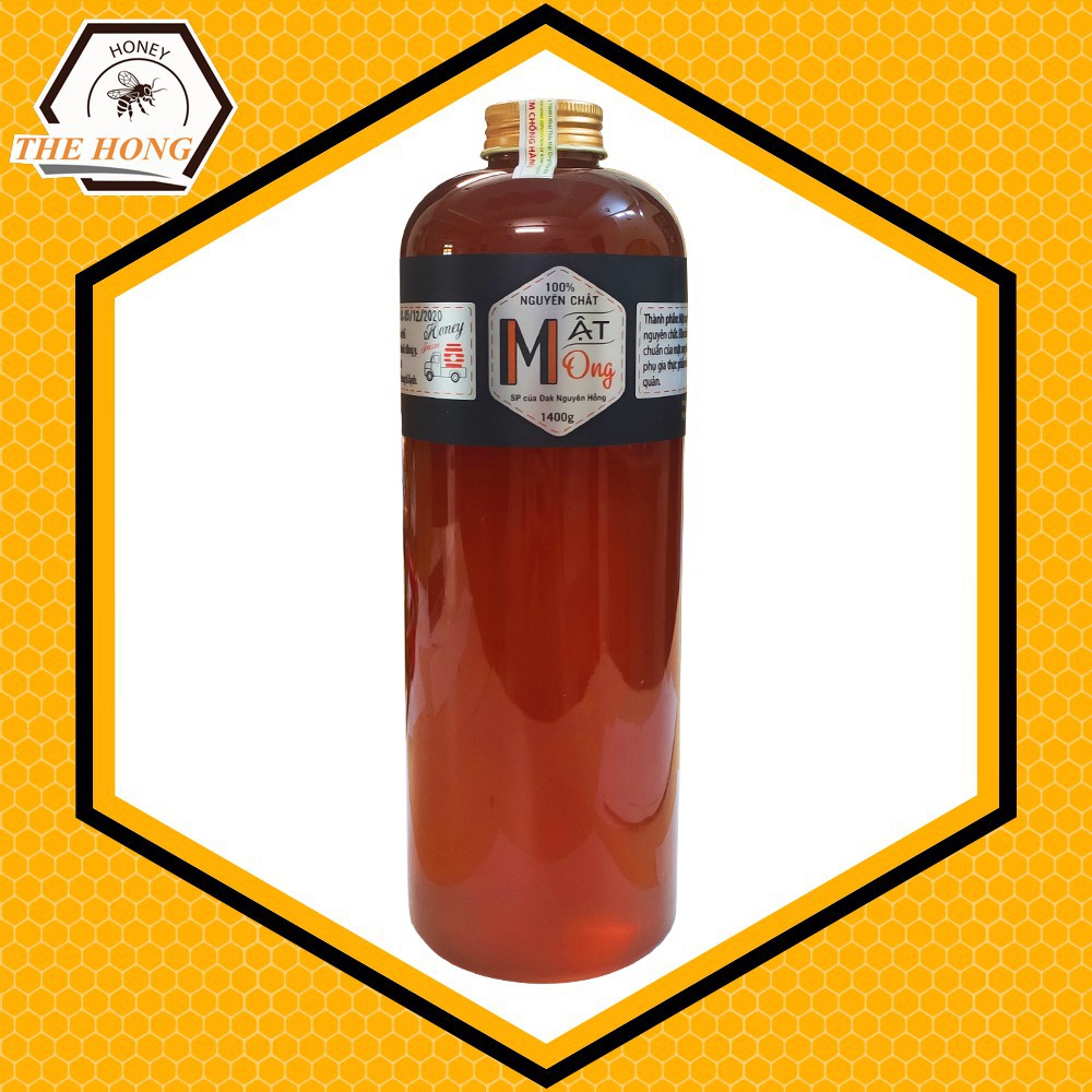 Mật ong HOA NHÃN nguyên chất 100% BEE Honey 1000 ml (TRẢ HÀNG NẾU SẢN PHẨM KHÔNG THẬT)