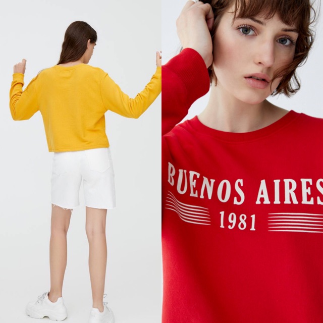 Áo sweater tay dài P&B xuất dư xịn