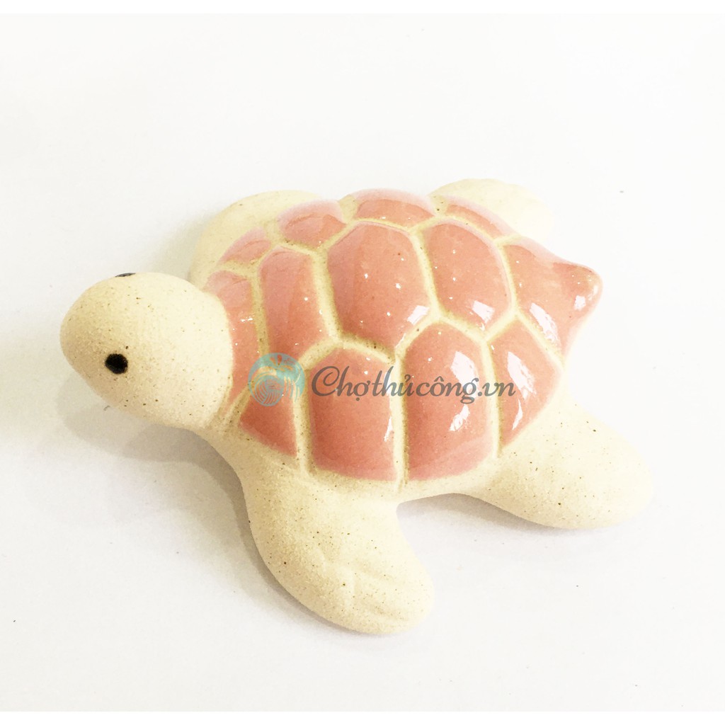 Rùa gốm tráng men - Tượng gốm Tiểu Quy Hướng Hải nhỏ xinh dùng trang trí, decor
