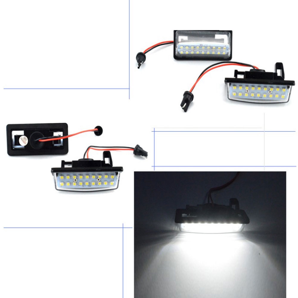 Set 2 Đèn Led 18smd Gắn Biển Số Xe Ô Tô Nissan Teana J31 J32 Maxima Cefiro Altima Rogue Sentra