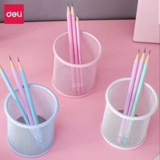 Ống cắm bút sắt deli 9153