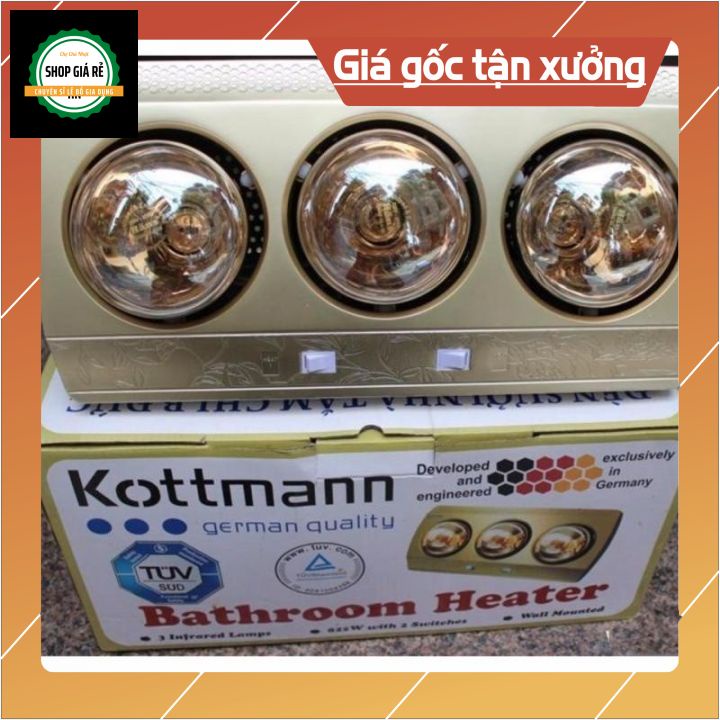Đèn sưởi nhà tắm loại 2 bóng và 3 bóng tiết kiệm điện