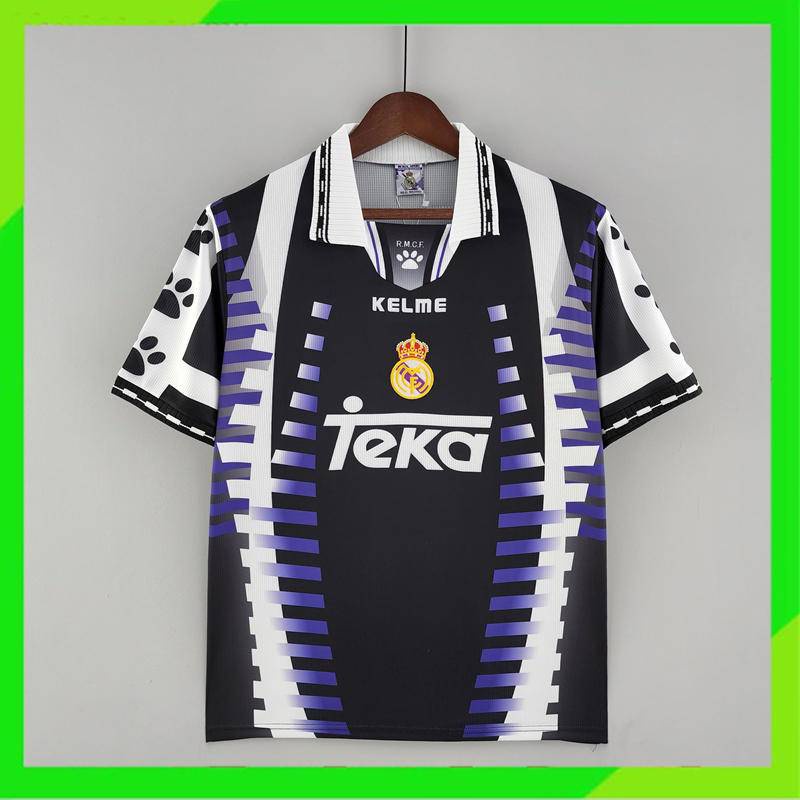 Áo Bóng Đá Số 97-98 Real Madrid Phong Cách Retro