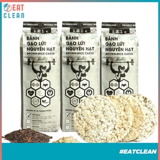 Bánh gạo lứt ăn kiêng FitRice - Hỗ trợ giảm cân, siết cơ, tập gym, eat clean (3 vị: Yến mạch, Huyết rồng, Tím than)