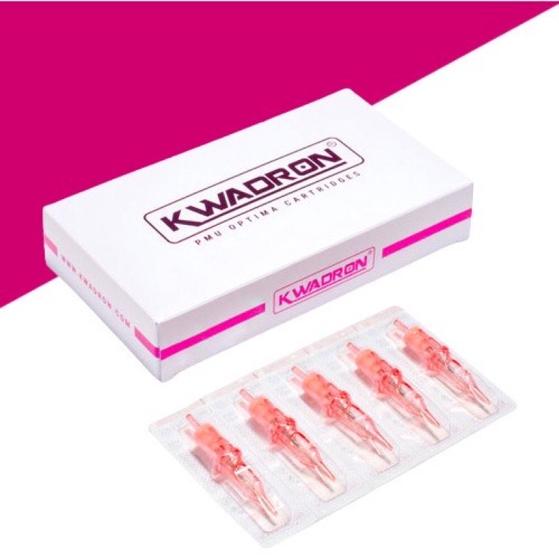 Kim KWADRON PMU, Kim Hồng Phun Xăm, Kim Đạn Máy Pen Hộp 20 cây