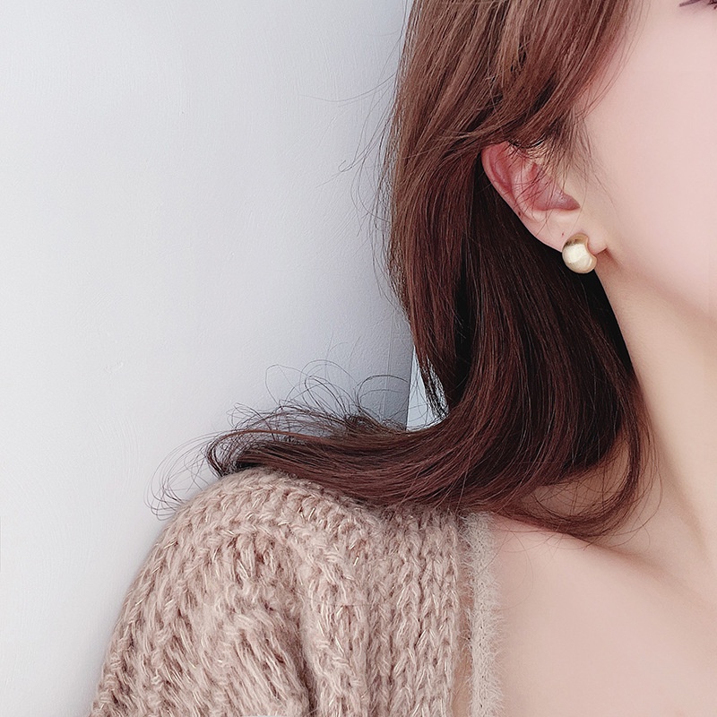 Khuyên tai kẹp không bấm lỗ chốt cố định K240 bằng hợp kim mạ vàng hình chữ C dáng ngắn Leous Accessories