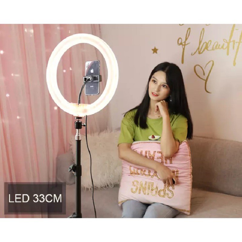 Đèn Livestream bán hàng chụp ảnh Make up trang điểm nhiều chế độ sáng, Cây Livestream có đèn hỗ trợ chụp hình quay video