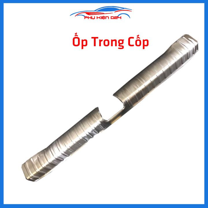 Ốp chống trầy cốp City 2015-2016-2017-2018-2019-2020 inox sáng bóng bảo vệ xe chống va đập