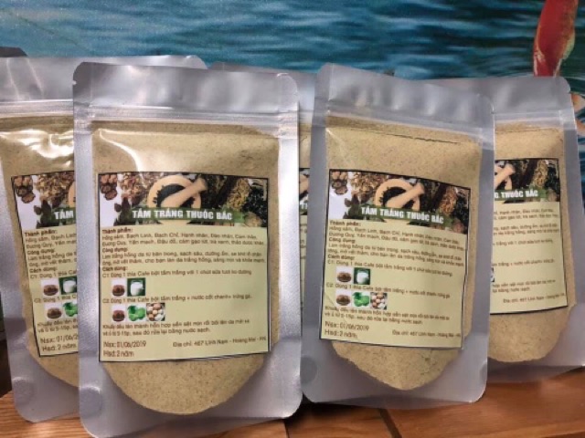 Bột tắm trắng thuốc bắc hand made 500g | BigBuy360 - bigbuy360.vn