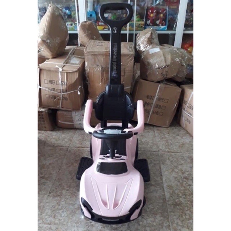 Xe chòi chân  có cán đẩy  nhạc bảo hiểm