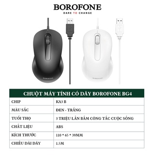 CHUỘT BÀN PHÍM CÓ DÂY BOROFONE BG4