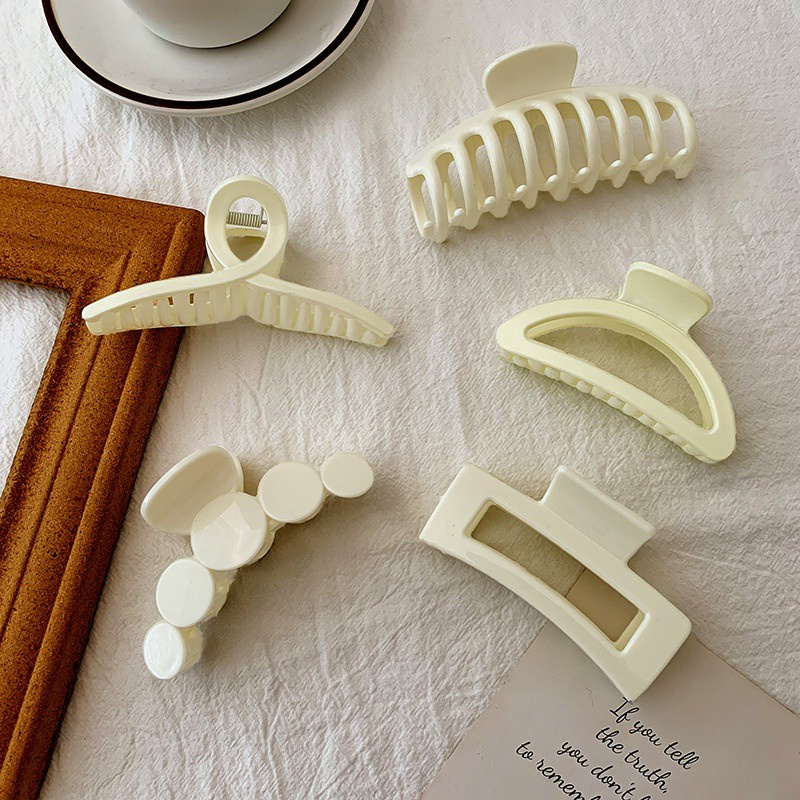 Kẹp Tóc Cỡ Lớn Kiểu Dáng Đơn Giản Ngọt Ngào Thời Trang