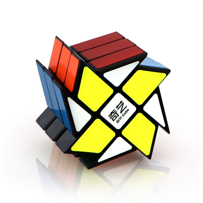 Đồ chơi Rubik Windmill Qiyi Sticker Cube 2 - Rubik Fisher (Rubik Cối Xay Gió)