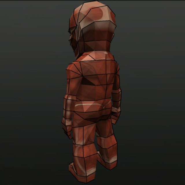 Mô hình giấy anime  chibi Titan Đại Hình/Hộ phápBertholdt Hoover