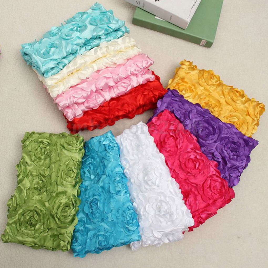 Khăn mền hoa hồng để chụp ảnh cho bé sơ sinh