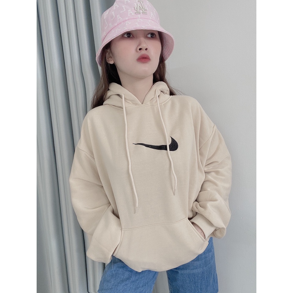 Áo hoodie Nike nữ nam tick thêu xịn, áo hoodie chất nỉ dày dặ,tốt,bền GZHD055 Store Q&amp;P