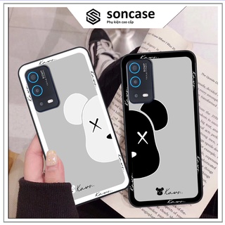 Ốp Oppo A54 / A55 in hình gấu bear, kaws, cute, đáng yêu, ốp lưng cao cấp chất lượng