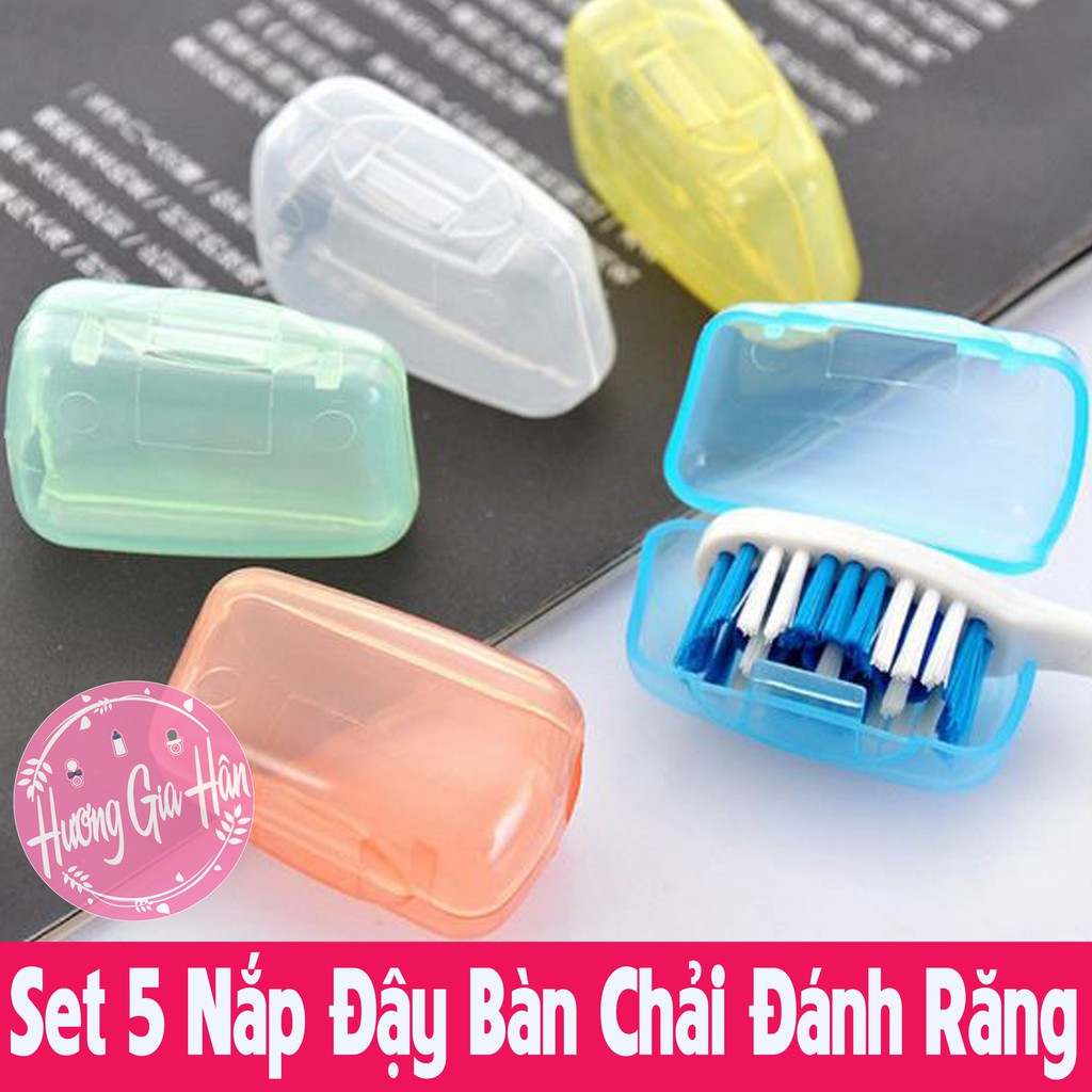 Set 5 Nắp Đậy Bàn Chải Đánh Răng Đi Du Lịch