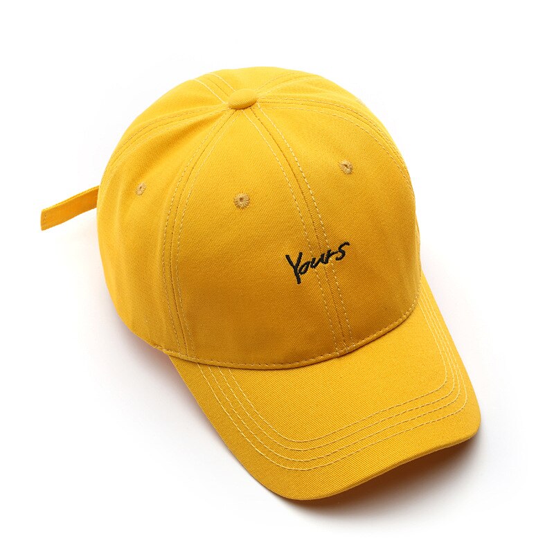 Mũ lưỡi trai thời trang hip hop thêu chữ YOURS trẻ trung cho nam và nữ
