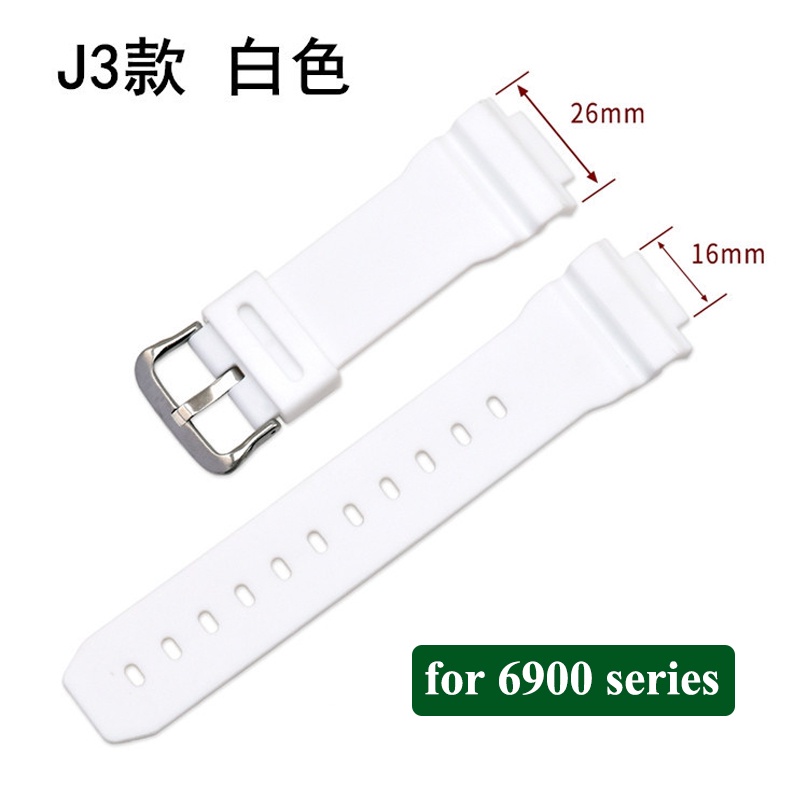 Dây Đeo Cao Su Chống Thấm Nước 16mm Cho Đồng Hồ Thể Thao Casio G-shock DW-5600 6900 9052