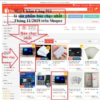 Máy Chấm Công Quyét vân tay