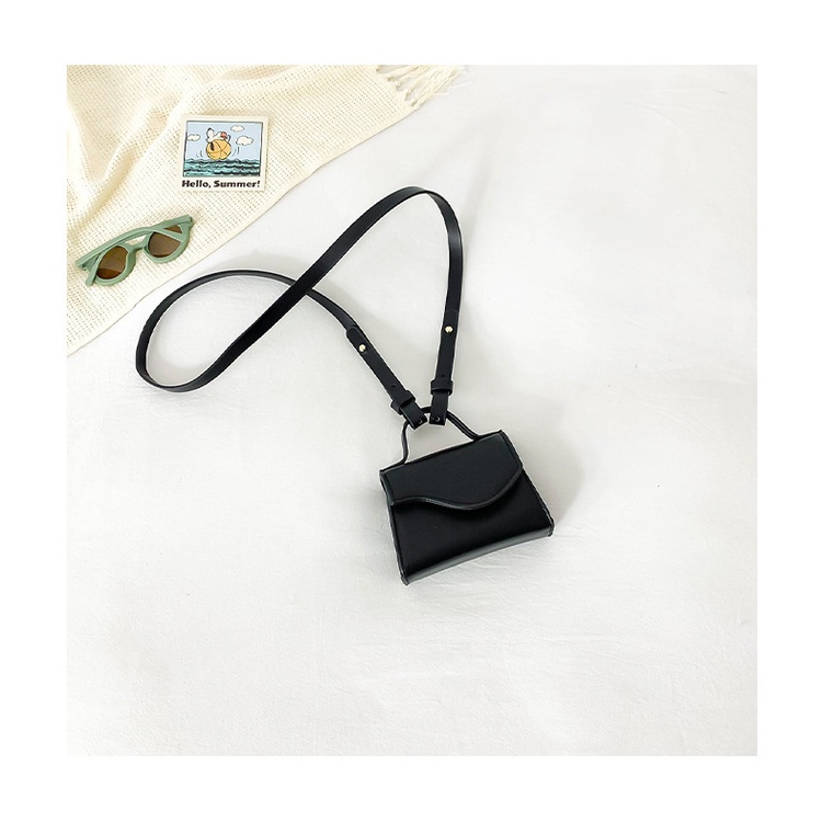 Túi đeo chéo nữ mini da trơn gợn sóng hàn quốc T010
