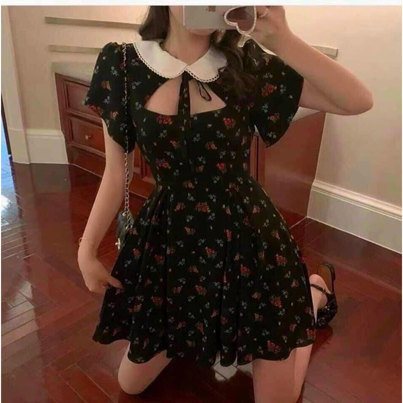 Đầm hoa nhí chocker bigsize (55->90kg)