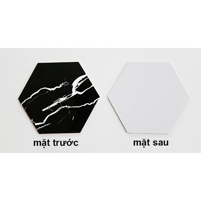 Lót cốc nhựa cứng họa tiết vân đá marble - Phụ kiện chụp ảnh - Gippy Decor